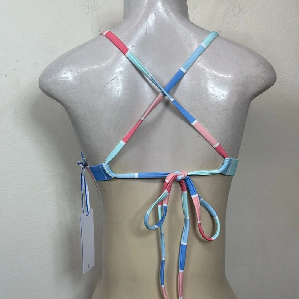 (L1) SOUTHERN TIDE, Colorful Striped Bikini Top, sizes S, XS - Picture 4 of 10